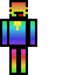 rainbow with tie