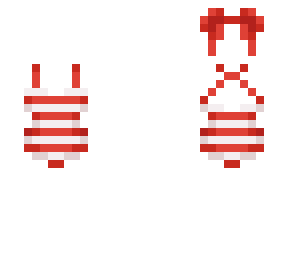 red and white swimsuit - base