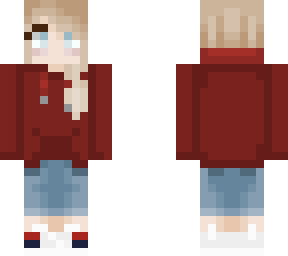 red hoodie