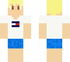 tommy hilfiger t-shirt guy - blue swimsuit