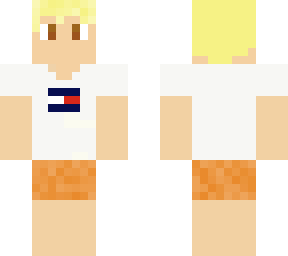 tommy hilfiger t-shirt guy - orange swimsuit