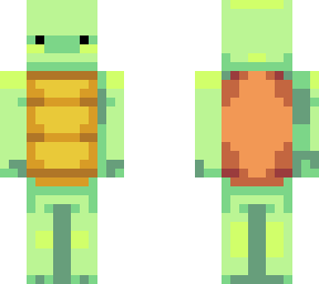turtle with face under head