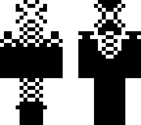 black and white