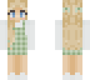 blonde in gingham