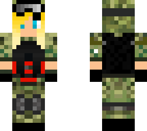 blonde military girl