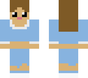 blue cottage crops top girl