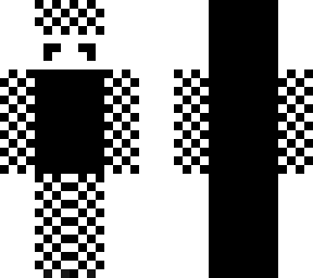 checerd man