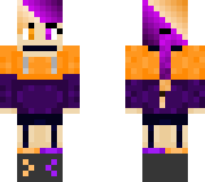 cute orange purple girl (challenge)