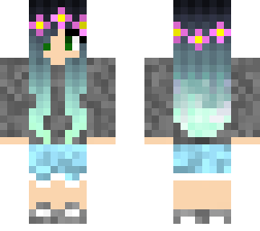 fixed hair of flower girl
