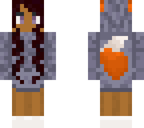 fox girl with hoodie dress