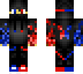 fuego rojo y azul