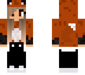 girl in a fox hoodie