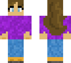 girl in a purple shaul