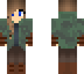 huntress in green jacket