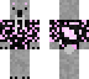 koala bear with pink and black hoodie
