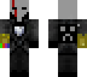 my orignal skin with iron man heart  and thanos gauntlet
