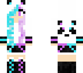 neon panda girl