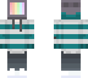 pc head aqua stripes
