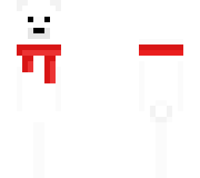 polar bear with scarf (: