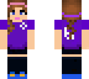 purple soccer girl