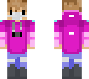 quarintine boy in pink hoodie