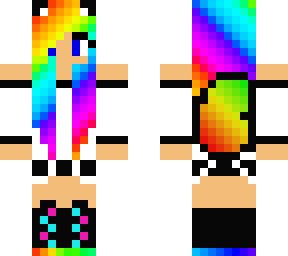rainbow fox girl