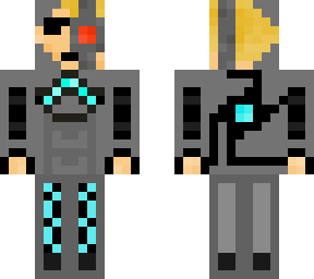 rich cyborg with multiple layers (male, robot)