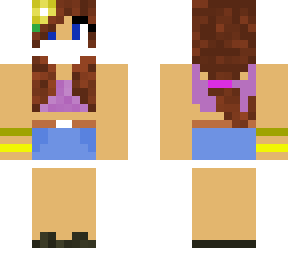 summer girl skin with mask