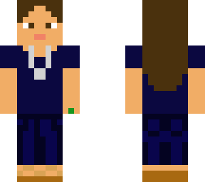 blue outfit