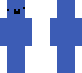 blue skin with meme face