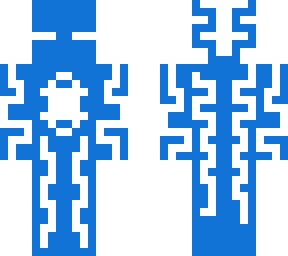 blue white enderman mix