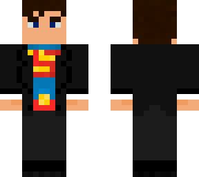 clark kent (superman shirt and no glasses)