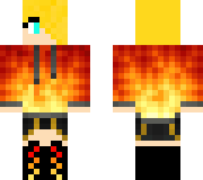fire hoodie girl