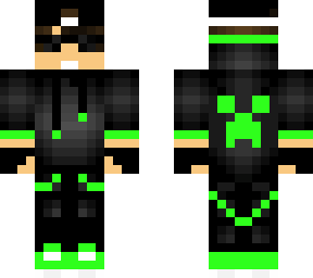 green creeper hoodie male