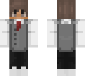 grey tux with red