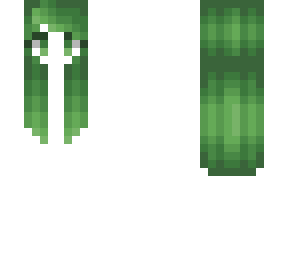 hb - long & straight w/ big bangs - green apple