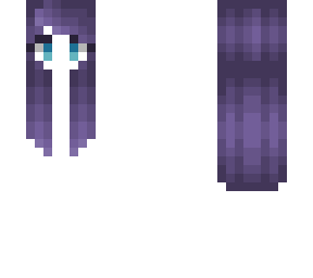 hb - long & straight w/ big bangs - purple