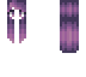 hb - long & straight w/ big bangs - purple fade pink