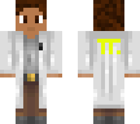 light skin scientist with brown hair