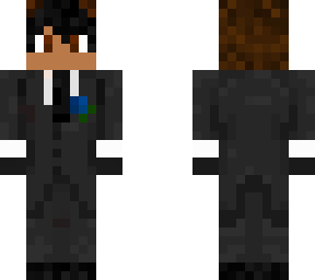 light skin tuxedo with brown hair