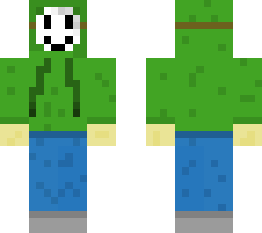 masked green hoodie (version 2)