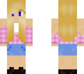 plaid in pink - blond