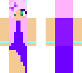 purple dress girl