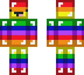 Rainbow Skeppy | Minecraft Skin