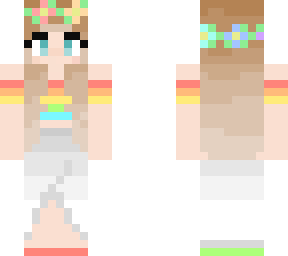 rainbow summer girl