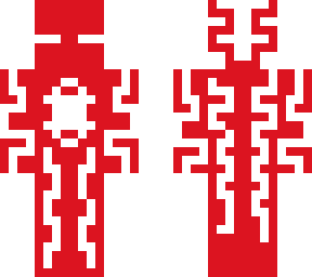 red and white enderman mix.