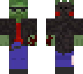 zombie with dark dino hoodie