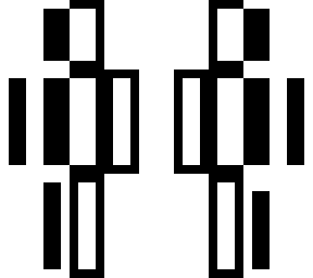 black and white