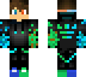 blue and green boy