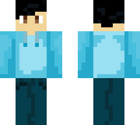 blue hoddie boy